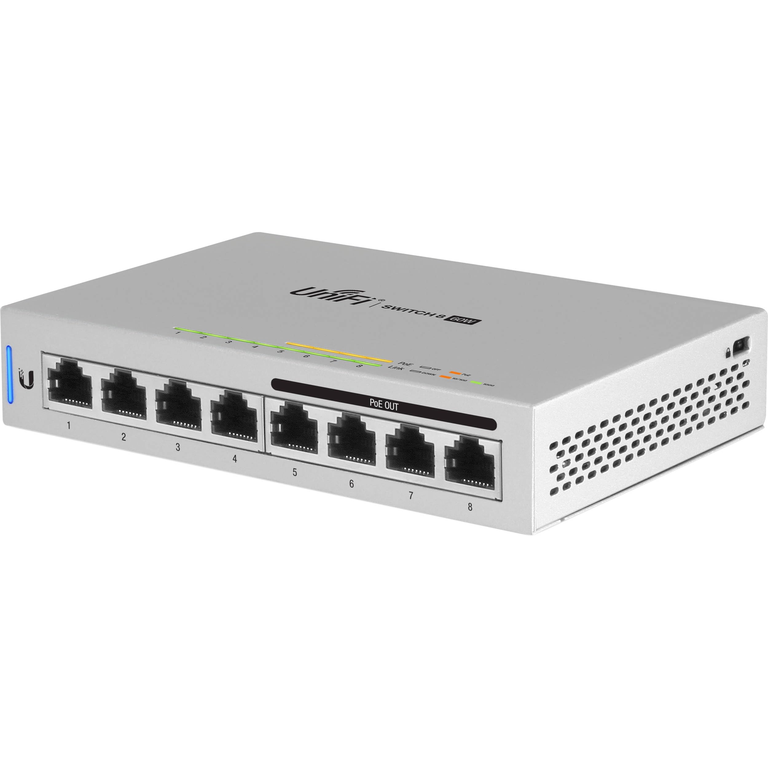 Switch Gerenciado Ubiquiti Networks Us-8-60w Unifi De 8 Portas