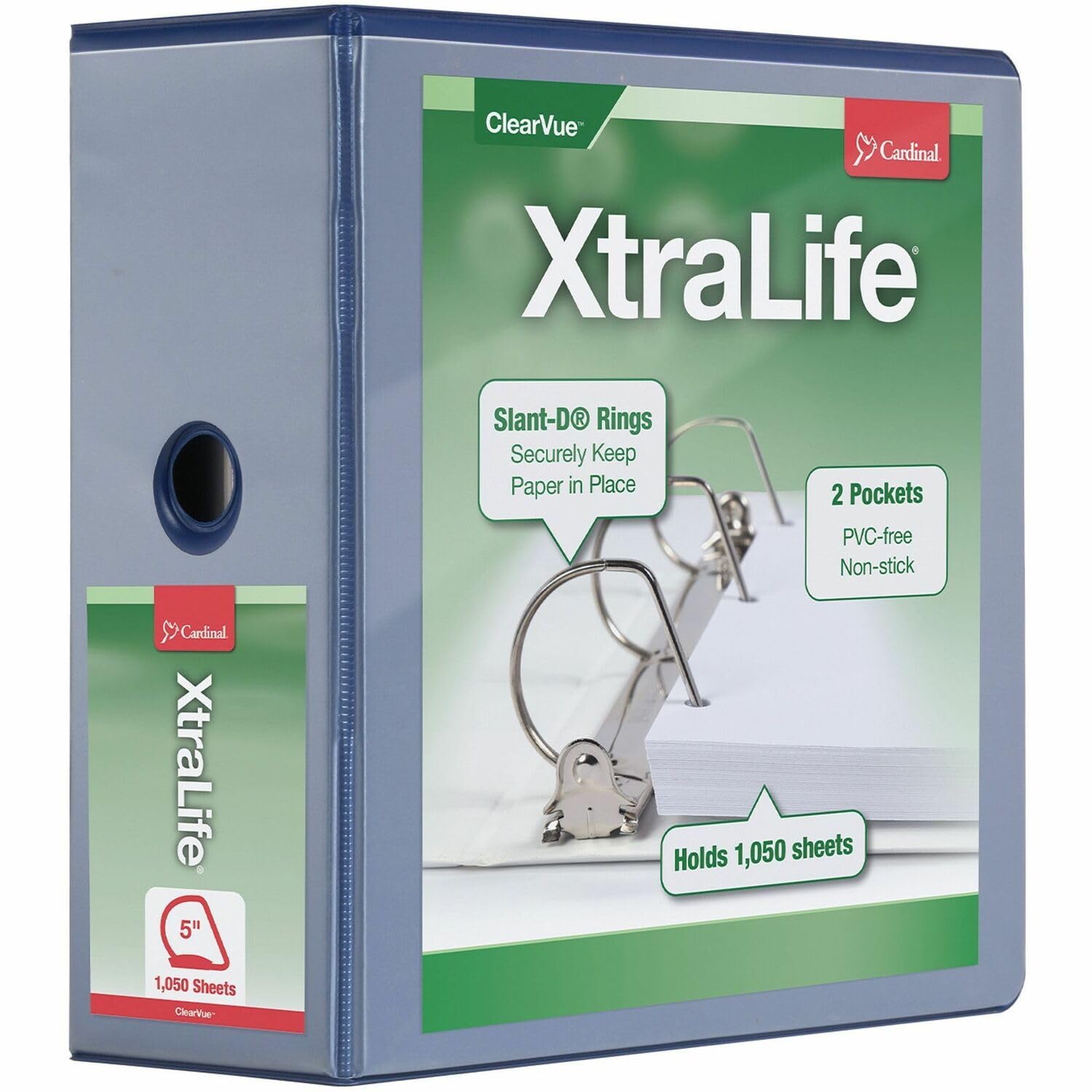 Ring Binder Cardinal Xtralife De 5 Polegadas Heavy Duty Blue