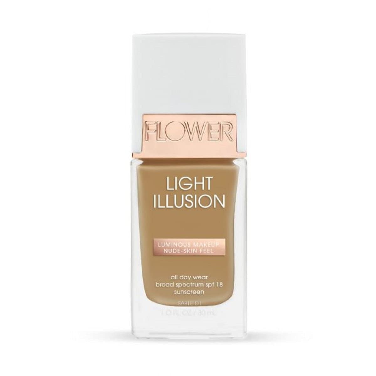 Foundation Flower Beauty Light Illusion Sable Com Spf 18