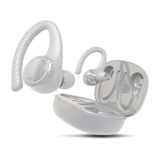 Fones De Ouvido Bluetooth Sem Fio Coby, Ganchos Intercambiáveis, Brancos