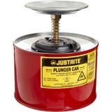 Lata Dispensadora De Êmbolo Justrite 10208 2l Red Steel