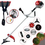 Roçadeira Multifunções Anmax Cg430p À Gasolina 43cc 2hp Alta Rotação Para Todos Os Tipos De Trabalho Com Carretel Nylon + Kit De 7 Opções De