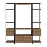 Guarda Roupa Closet Modulado Steel Estilo Vermont E Preto