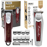 Kit Máquina De Corte E Acabamento Wahl Bivolt Magic Clip Cordless E Detailer Cordless Lithium