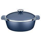 Panela Caçarola Lyon Azul 30cm Tramontina Forjada Antiaderente Starflon High Performance Elementar