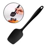 Espátula Preta Silicone Maleável 27cm Livre De Bpa Pão Duro