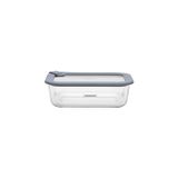 Pote De Vidro Tramontina Vittra Retangular Com Tampa De Vidro Hermética De Silicone 1,52 L Tramontina