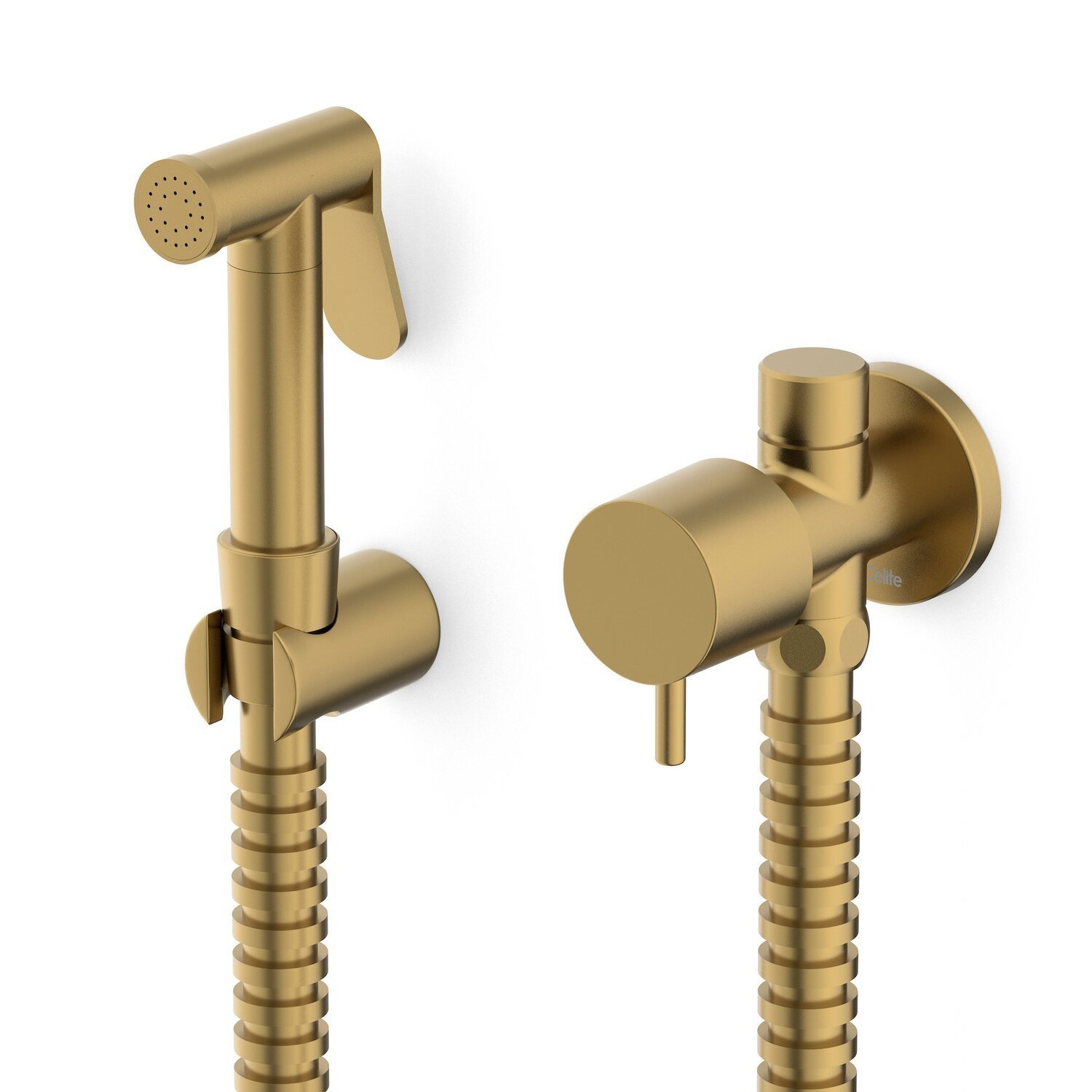 Ducha Higiênica Com Derivação Basic Celite Gold Matte