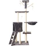 Cat Climbing Frame Manmeo Mt05 Luxuosa Cinza Escuro De 5 Andares