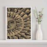 Quadro Decorativo Mistico Sol - Metade 24x18cm
