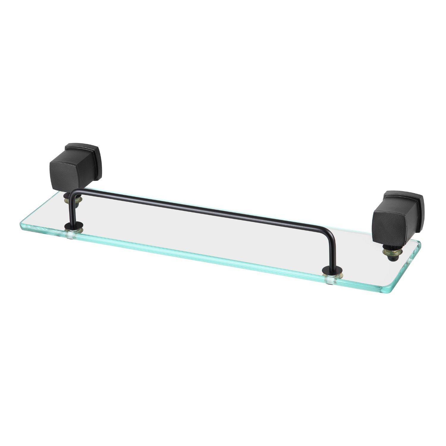 Porta Shampoo De Vidro Com Proteção Block Meber Metais Preto Matte