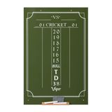 Placar Viper Chalk Para Críquete E 01 Jogos De Dardos Verdes