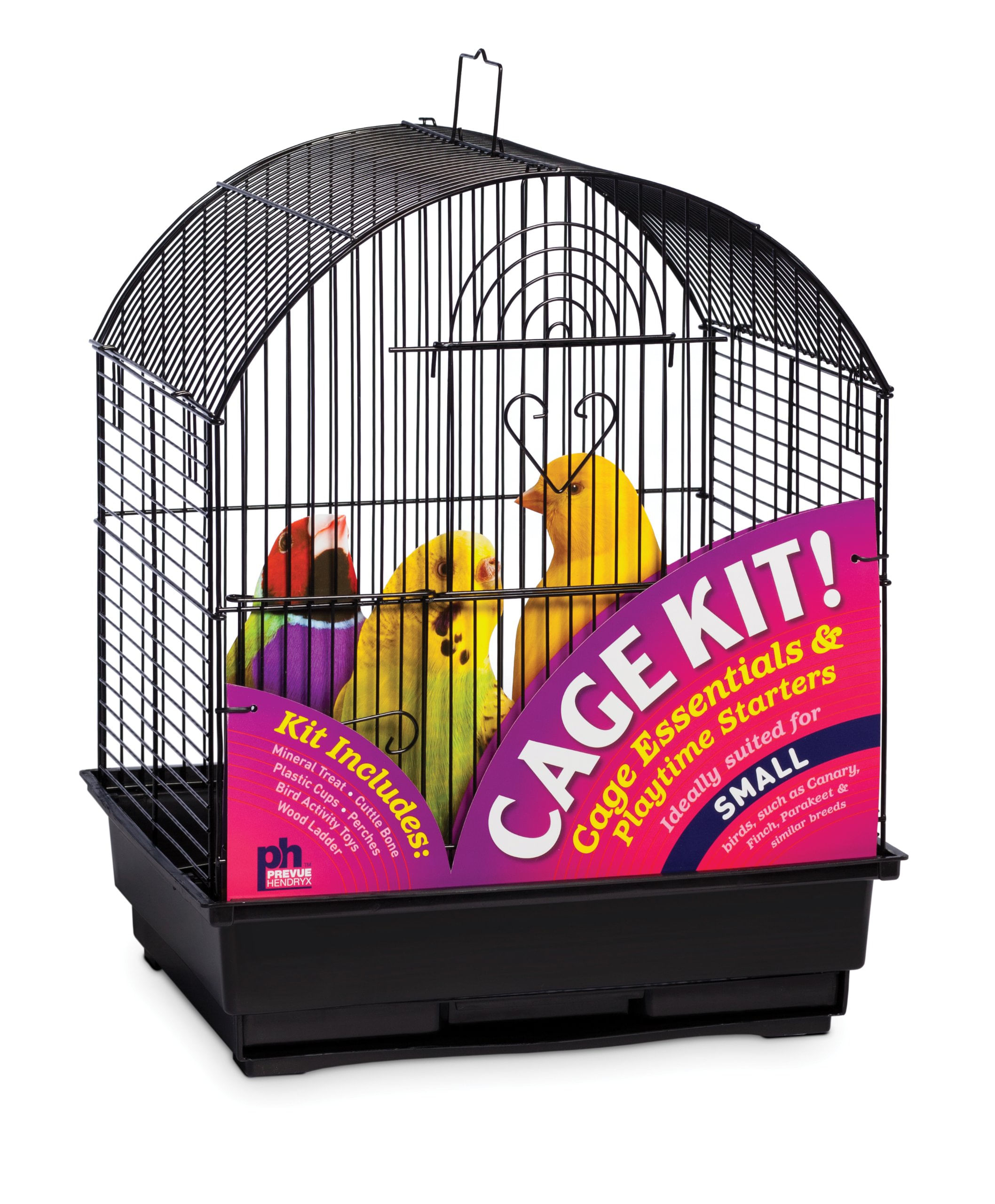 Kit De Teto Redondo Bird Cage Prevue Hendryx 91101 Preto