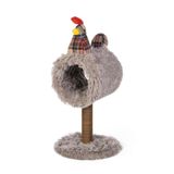 Produtos Para Animais De Estimação Cat Hideaway Prevue Cozy Chicken Com Arranhador