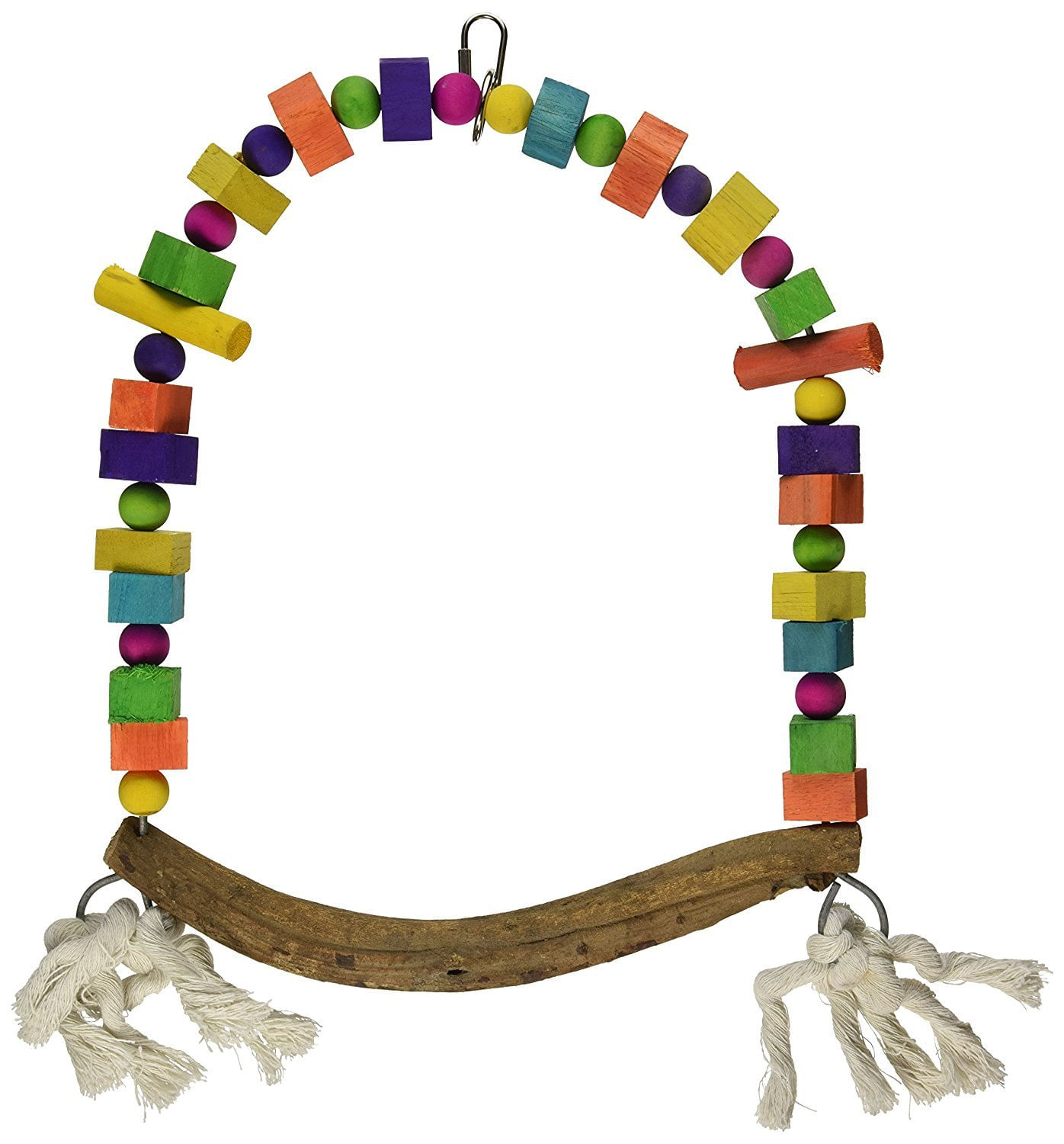 Brinquedo Para Pássaros Prevue Hendryx Bodacious Bites Wood Swing Bpv62681