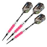 Dardos Viper Sure Grip Soft Tip 18 G Rosa Niquelado Banhado A Prata