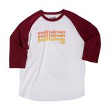 Camisa Pdp Cardinal/branca De Manga 3/4 Para Mulheres Tamanho S