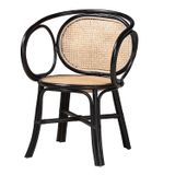 Cadeira De Jantar Baxton Studio Palesa Modern Bohemian Rattan