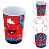 Copo Plástico 550ml Label Menino Cor Vermelho E Azul 9x913cm
