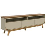 Rack Bancada Tv 75 Polegadas 3 Gavetas 200 Cm Selene Madetec Cumaru Opala
