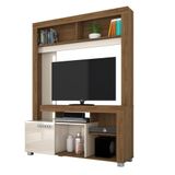 Estante Para Tv 50 Polegadas 1 Porta 136 Cm Flavia Madetec Naturale Off White