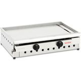 Chapa a Gás 80 cm Inox 2 Queimadores Fritomaq Gás GLP - Botijão Fritomaq