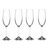 Taças De Champanhe De Cristal Sense 220ml 4 Peças - Haus Concept