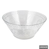 Tigela De Plástico 27cm Redondo Texturado - Tudo Em Caixa