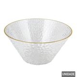 Tigela De Plástico 23cm Redondo Texturado - Tudo Em Caixa