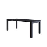 Mesa De Jantar Bronx U 200x90x77cm Brmj9200u Preto Tx - Est.preta Preto Tx/est.preta