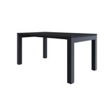 Mesa De Jantar Bronx U 160x90x77cm Brmj9160u Preto Tx - Est.preta Preto Tx/est.preta