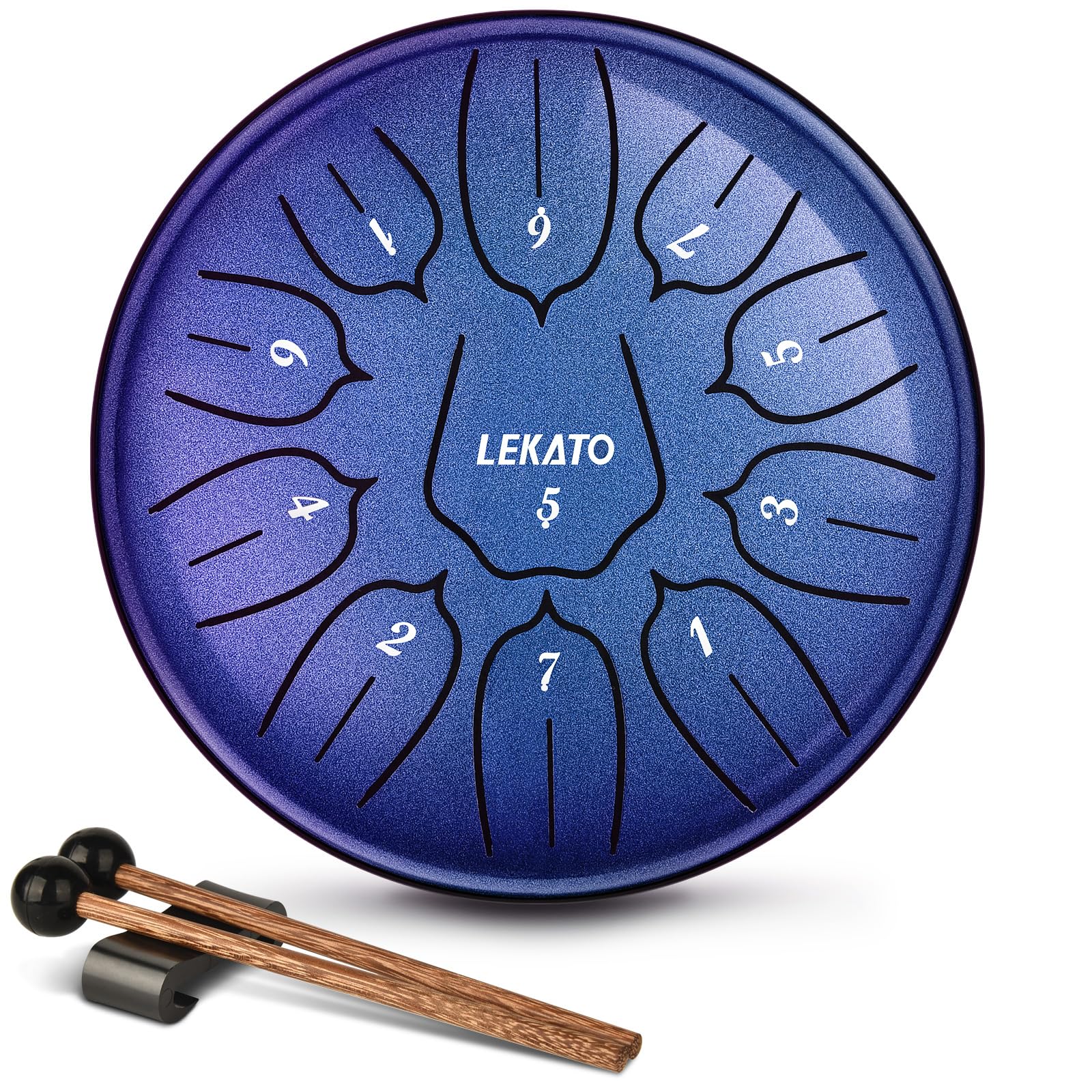 Tambor De Lingueta De Aço Lekato Rain Drum 15 Cm 11 Notas D Maior