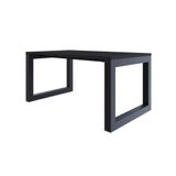 Mesa De Jantar Bronx 160x90x77cm Brmj9160 Preto Tx - Est.preta Preto Tx/est.preta