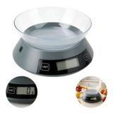 Balança De Cozinha Digital Redonda 05 Kilos Receitas E Dieta
