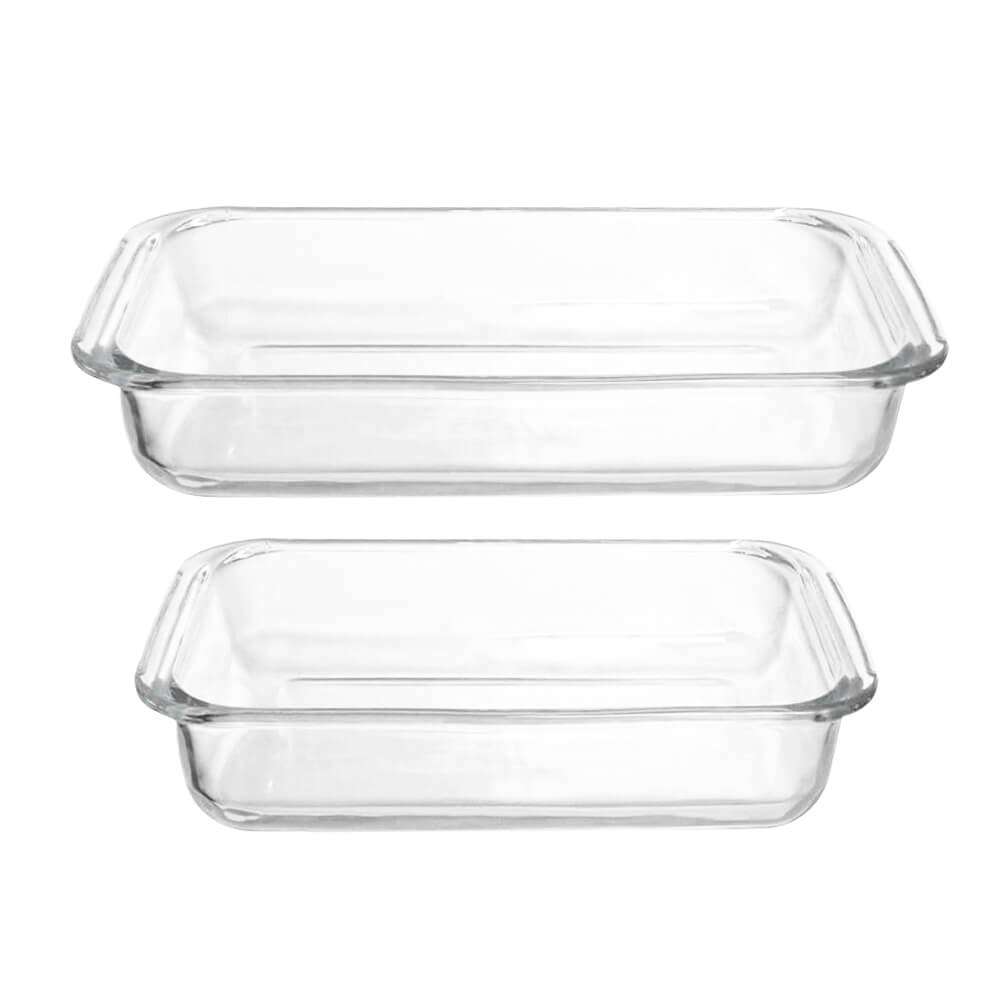 Travessas Assadeiras De Vidro Borossilicato Originale 1l E 2,2l - Hauskraft