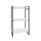 Estante Kuadra 60x40x104cm Com 03 Prateleiras Snow / Est.preta