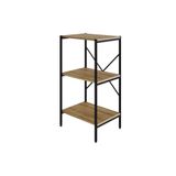 Estante C/03 Prateleiras 84x45x33cm Tub Tueh843 Lâmina Mel - Est.preta Lâmina Mel / Est.preta