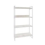 Estante Kuadra 80x40x146cm C/04 Prateleiras Snow / Est.branca Snow / Est.branca