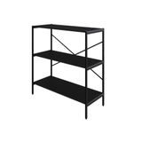 Estante C/03 Prateleiras 84x80x33cm Tub Tueh883 Preto Ônix - Est.preta Preto Ônix / Est.preta