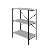 Estante C/03 Prateleiras 84x60x33cm Tub Tueh863 Snow - Est.preta Snow / Est.preta