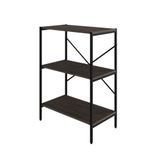 Estante C/03 Prateleiras 84x60x33cm Tub Tueh863 Nogal - Est.preta Nogal / Est.preta