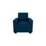 Poltrona Decorativa Lavinia Veludo Masserati Azul Matrix Veludo Masserati Azul