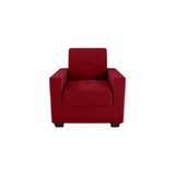 Poltrona Decorativa Lavinia Veludo Masserati Vermelho Matrix Veludo Masserati Vermelho