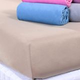 Lençol Solteiro Dreams Malha 100% Algodão 88x188x25cm Bege