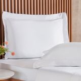 Fronha Ricamo 300 Fios 100% Algodão 50x70cm Branco
