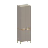 Paneleiro 4 Portas 70cm Lumina Luciane Móveis Cinammon/freijó