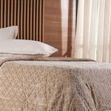 Edredom Casal Plush Sense Dupla Face 100% Poliéster 210x230cm Linho