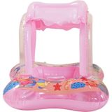 Boia Infantil Com Protetor Solar Para Criança 65x65cm Rosa