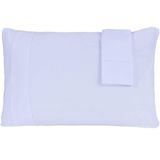Jogo De Fronhas Bella Cama Malha 100% Algodão 50x70cm Branco