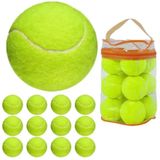 Bola De Tênis Championship Bolsa 12 Bolinhas Verde Kit Mala Transporte Treino
